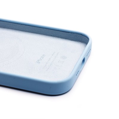 Чехол-накладка для Apple iPhone 14 Pro (небесно-голубой) ORG Silicone Case SafeMag с анимацией