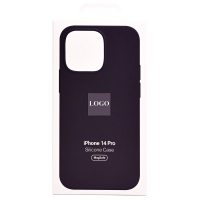 Чехол-накладка для Apple iPhone 14 Pro (бузина) ORG Silicone Case SafeMag с анимацией