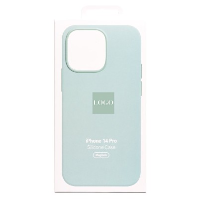 Чехол-накладка для Apple iPhone 14 Pro (нежный кактус) ORG Silicone Case SafeMag с анимацией