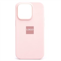 Чехол-накладка для Apple iPhone 14 Pro (розовый мел) ORG Silicone Case SafeMag с анимацией
