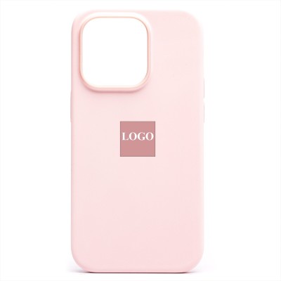 Чехол-накладка для Apple iPhone 14 Pro (розовый мел) ORG Silicone Case SafeMag с анимацией