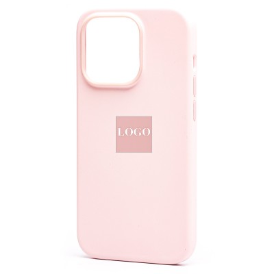 Чехол-накладка для Apple iPhone 14 Pro (розовый мел) ORG Silicone Case SafeMag с анимацией