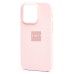 Чехол-накладка для Apple iPhone 14 Pro (розовый мел) ORG Silicone Case SafeMag с анимацией