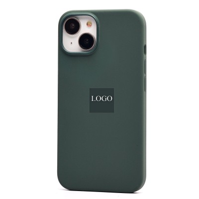 Чехол-накладка для Apple iPhone 14 (оливковый) ORG Silicone Case SafeMag с анимацией