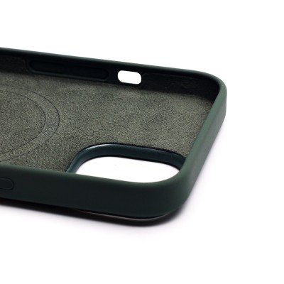 Чехол-накладка для Apple iPhone 14 (оливковый) ORG Silicone Case SafeMag с анимацией