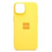 Чехол-накладка для Apple iPhone 14 (солнечно-желтый) ORG Silicone Case SafeMag с анимацией