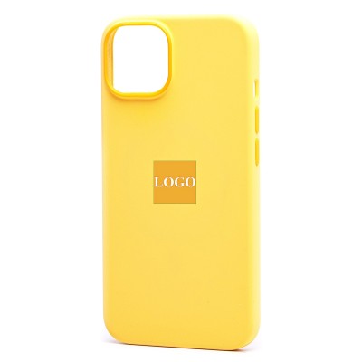Чехол-накладка для Apple iPhone 14 (солнечно-желтый) ORG Silicone Case SafeMag с анимацией