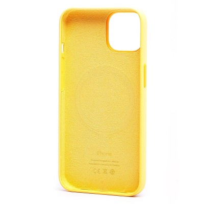 Чехол-накладка для Apple iPhone 14 (солнечно-желтый) ORG Silicone Case SafeMag с анимацией