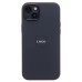 Чехол-накладка для Apple iPhone 15 Plus (темная ночь) ORG Silicone Case SafeMag с анимацией