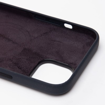 Чехол-накладка для Apple iPhone 15 Plus (темная ночь) ORG Silicone Case SafeMag с анимацией