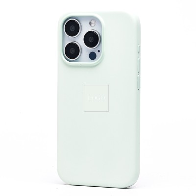 Чехол-накладка для Apple iPhone 15 Pro (мятный) ORG Silicone Case SafeMag с анимацией