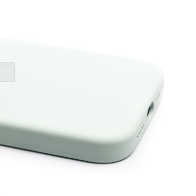 Чехол-накладка для Apple iPhone 15 Pro (мятный) ORG Silicone Case SafeMag с анимацией