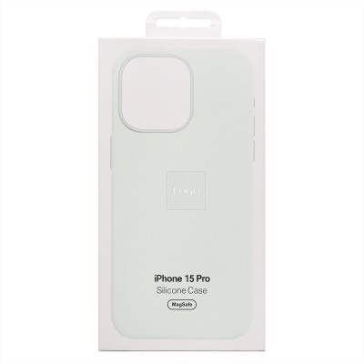 Чехол-накладка для Apple iPhone 15 Pro (мятный) ORG Silicone Case SafeMag с анимацией
