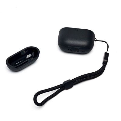 Чехол для кейса Apple AirPods (4-го поколения) экокожа (Черный) PCP12