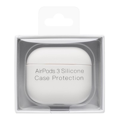 Чехол для кейса Apple AirPods (3-го поколения) (Белый) Soft touch