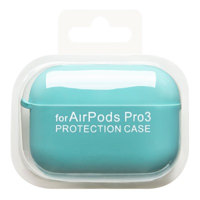 Чехол для кейса Apple AirPods Pro 3 (Светло-бирюзовый) Soft touch Чехол для кейса Apple AirPods Pro 3 (Светло-бирюзовый) Soft touch