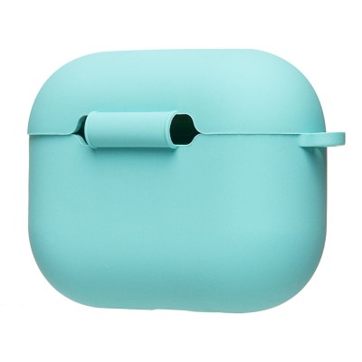 Чехол для кейса Apple AirPods Pro 3 (Светло-бирюзовый) Soft touch Чехол для кейса Apple AirPods Pro 3 (Светло-бирюзовый) Soft touch