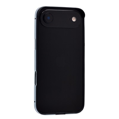 Чехол-бампер - металлический с силиконовыми бортами для Apple iPhone 17 Air (Туманно-синий) Чехол-бампер - металлический с силиконовыми бортами для Apple iPhone 17 Air (Туманно-синий)