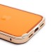Чехол-бампер - металлический с силиконовыми бортами для Apple iPhone 17 (Облачно-белый)