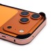 Чехол-бампер - металлический с силиконовыми бортами для Apple iPhone 17 (Розовое золото)
