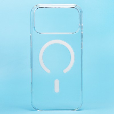 Чехол-накладка для Apple iPhone 17 Pro Max (Прозрачный) PC Clear Case SafeMag