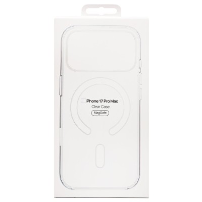 Чехол-накладка для Apple iPhone 17 Pro Max (Прозрачный) PC Clear Case SafeMag
