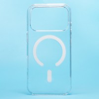 Чехол-накладка для Apple iPhone 17 Pro (Прозрачный) PC Clear Case SafeMag