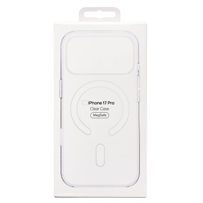 Чехол-накладка для Apple iPhone 17 Pro (Прозрачный) PC Clear Case SafeMag