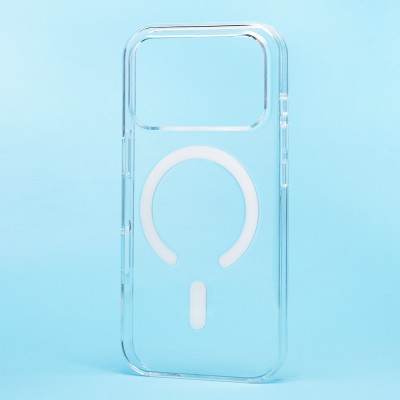 Чехол-накладка для Apple iPhone 17 Pro (Прозрачный) PC Clear Case SafeMag