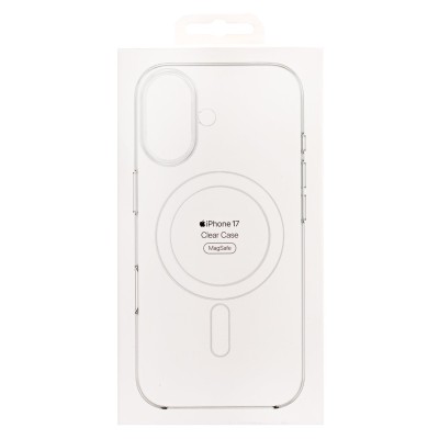Чехол-накладка для Apple iPhone 17 (Прозрачный) PC Clear Case SafeMag