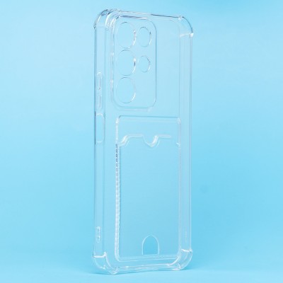 Чехол-накладка с картхолдером для Realme C85 5G (Прозрачный) SC276