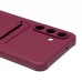 Чехол-накладка с картхолдером для Samsung M556E Galaxy M55 5G (Бордовый) SC304