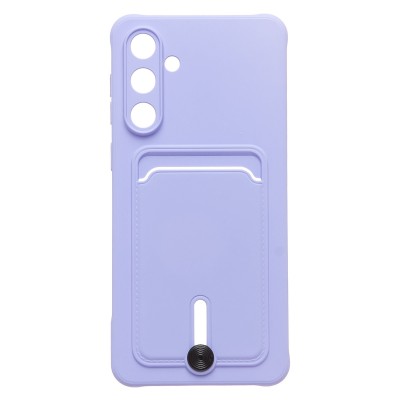 Чехол-накладка с картхолдером для Samsung M556E Galaxy M55 5G (Светло-фиолетовый) SC304
