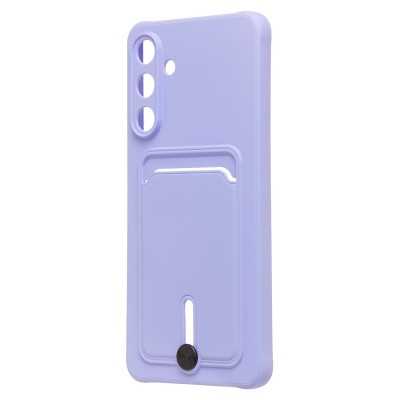 Чехол-накладка с картхолдером для Samsung M556E Galaxy M55 5G (Светло-фиолетовый) SC304