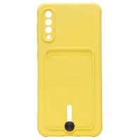 Чехол-накладка с картхолдером для Samsung A505 Galaxy A50 (Желтый) SC304