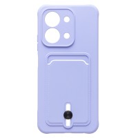Чехол-накладка с картхолдером для Xiaomi Redmi 15C (Светло-фиолетовый) SC304