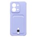 Чехол-накладка с картхолдером для Xiaomi Redmi 15C (Светло-фиолетовый) SC304
