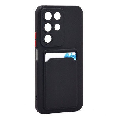 Чехол-накладка с картхолдером для Realme C85 5G (Черный) SC337