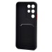 Чехол-накладка с картхолдером для Realme C85 5G (Черный) SC337