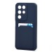 Чехол-накладка с картхолдером для Realme C85 5G (Темно-синий) SC337