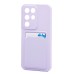 Чехол-накладка с картхолдером для Realme C85 5G (Светло-фиолетовый) SC337