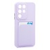 Чехол-накладка с картхолдером для Realme C85 5G (Светло-фиолетовый) SC337