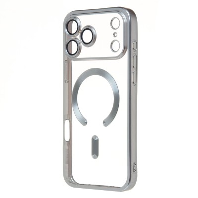 Чехол-накладка для Apple iPhone 17 Pro Max (Серебро) SM027 SafeMag Чехол-накладка для Apple iPhone 17 Pro Max (Серебро) SM027 SafeMag