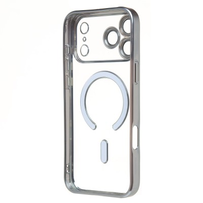 Чехол-накладка для Apple iPhone 17 Pro Max (Серебро) SM027 SafeMag Чехол-накладка для Apple iPhone 17 Pro Max (Серебро) SM027 SafeMag