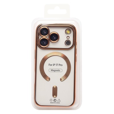 Чехол-накладка для Apple iPhone 17 Pro (Золото) SM027 SafeMag Чехол-накладка для Apple iPhone 17 Pro (Золото) SM027 SafeMag