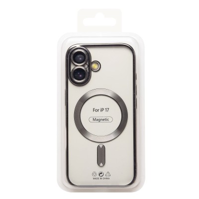 Чехол-накладка для Apple iPhone 17 (Серебро) SM027 SafeMag