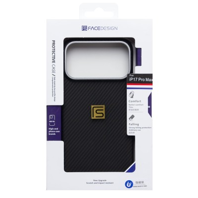Чехол-накладка для Apple iPhone 17 Pro Max (Черный) SM028 SafeMag Carbon Чехол-накладка для Apple iPhone 17 Pro Max (Черный) SM028 SafeMag Carbon