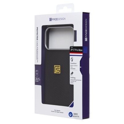 Чехол-накладка для Apple iPhone 17 Pro Max (Черный) SM028 SafeMag Carbon Чехол-накладка для Apple iPhone 17 Pro Max (Черный) SM028 SafeMag Carbon