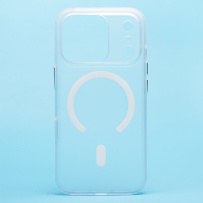Чехол-накладка для Apple iPhone 17 Pro (Белый) SM038 SafeMag Чехол-накладка для Apple iPhone 17 Pro (Белый) SM038 SafeMag