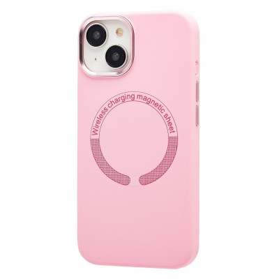 Чехол-накладка для Apple iPhone 14 (Пудровый розовый) SM040 SafeMag